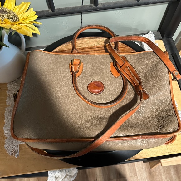 Dooney & Bourke Tan and Brown Laptop Bag - Picture 14 of 15